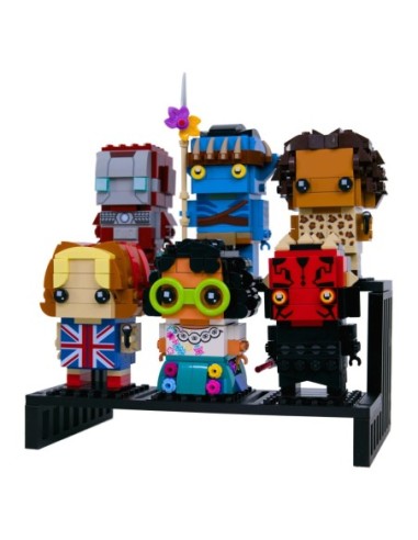 Podstawka pod figurki Lego BrickHeadz - 6 miejsc - ekspozytor - NA PREZENT