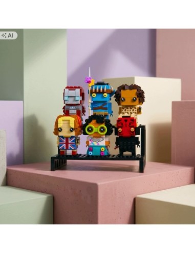 Podstawka pod figurki Lego BrickHeadz - 6 miejsc - ekspozytor - NA PREZENT