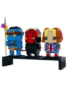 Podstawka pod figurki Lego BrickHeadz - 3 miejsca - ekspozytor - NA PREZENT