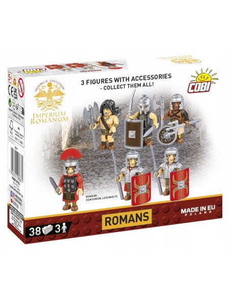 Klocki COBI 20067 Zestaw 3 Figurek Rzymian FIGURKI Legionistów i Centurion