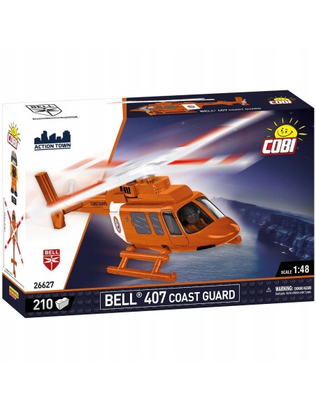 KLOCKI COBI 26627 BELL 407 COAST GUARD HELIKOPTER ŚMIGŁOWIEC