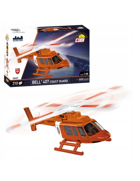 KLOCKI COBI 26627 BELL 407 COAST GUARD HELIKOPTER ŚMIGŁOWIEC