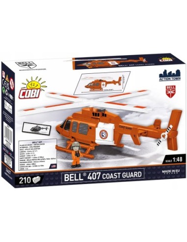 KLOCKI COBI 26627 BELL 407 COAST GUARD HELIKOPTER ŚMIGŁOWIEC