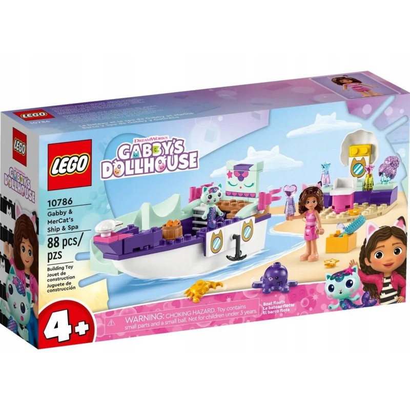 LEGO 10786 Koci domek Gabi - Statek i spa Gabi i Syrenkotki