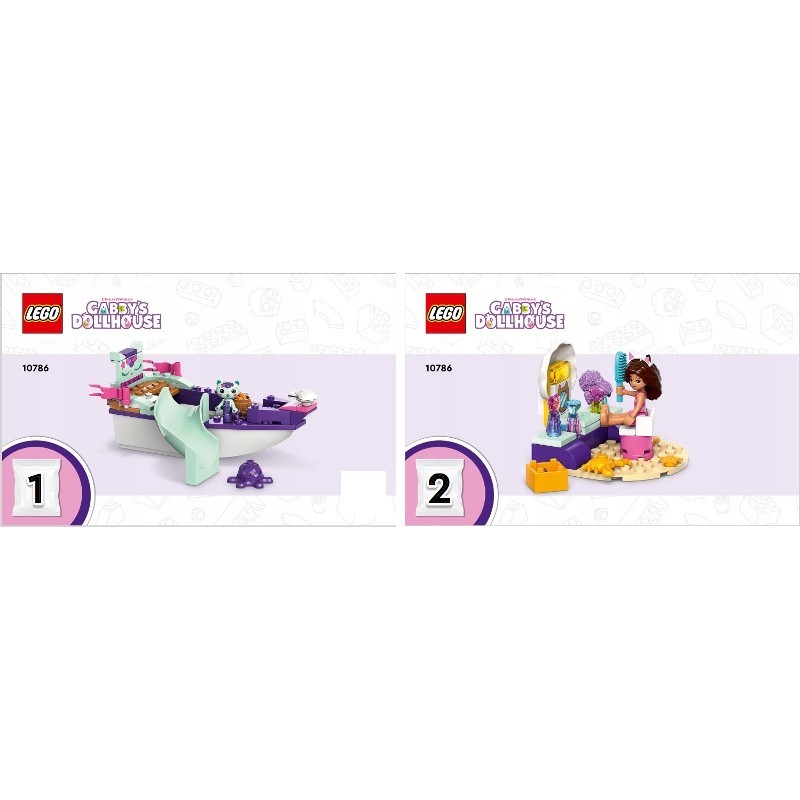 LEGO 10786 Koci domek Gabi - Statek i spa Gabi i Syrenkotki 2