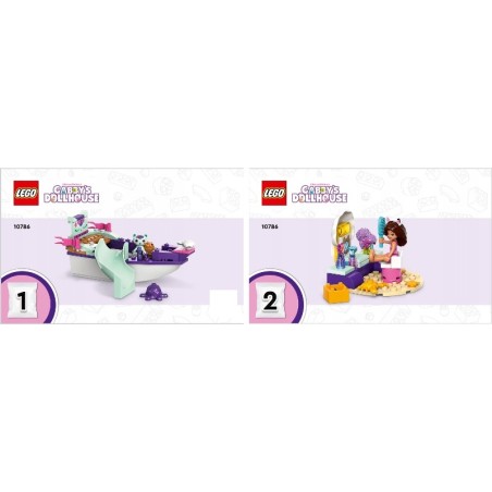 LEGO 10786 Koci domek Gabi - Statek i spa Gabi i Syrenkotki