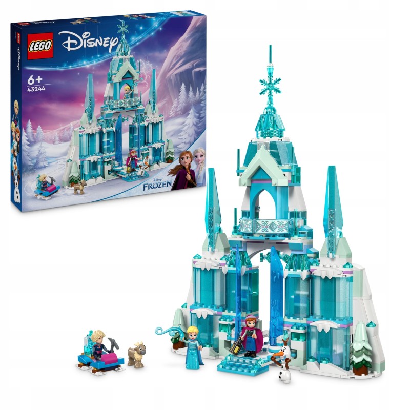LEGO 43278 Disney - Miniaturowy zamek w Arendelle i lodowy pałac Elzy 2