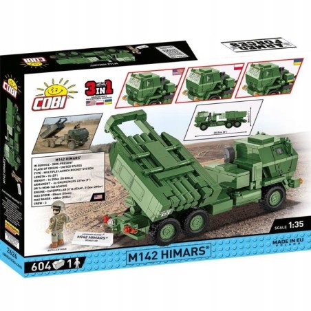 Klocki konstrukcyjne Cobi M142 Himars 604 elementy plastikowe 8 lat+