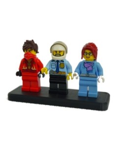 Podstawka pod 3 figurki Lego - ekspozytor - NA PREZENT DLA FANA