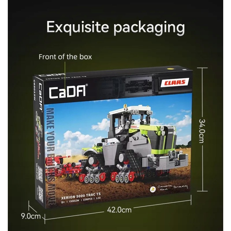 Klocki Cada Traktor CLAAS XERION 5000 Trac TS 1336 elementów C65012W 1:32