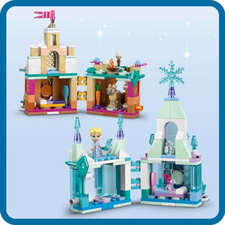 LEGO 43278 Disney - Miniaturowy zamek w Arendelle i lodowy pałac Elzy