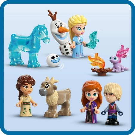LEGO 43278 Disney - Miniaturowy zamek w Arendelle i lodowy pałac Elzy