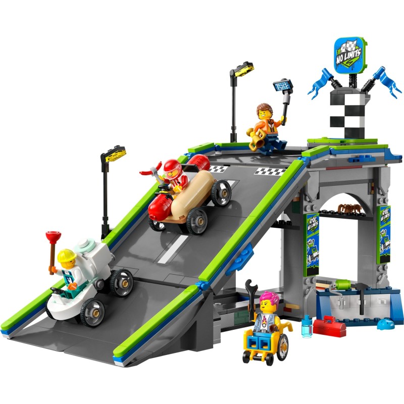 LEGO City 60460 Bez Granic: Tor z Rampami dla Wyścigówek