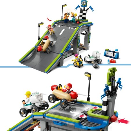 LEGO City 60460 Bez Granic: Tor z Rampami dla Wyścigówek