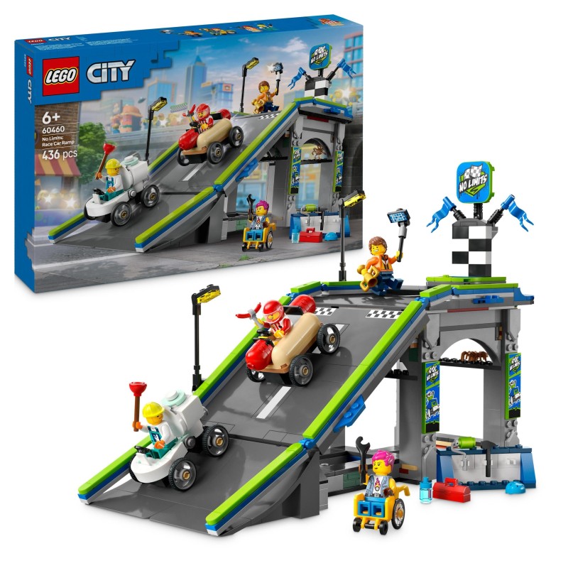 LEGO City 60460 Bez Granic: Tor z Rampami dla Wyścigówek