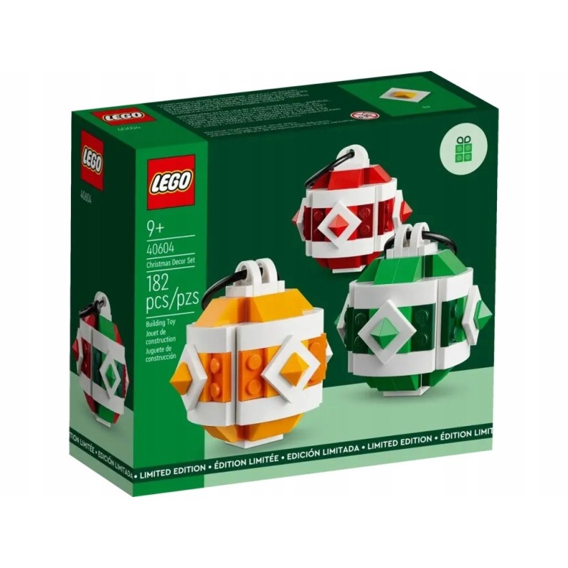 LEGO GWP 40604 Świąteczne bombki na choinkę 3 sztuki