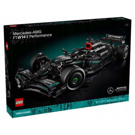 Lego Technic 42165 Samochód Mercedes AMG F1 W14 E Napęd Pull-back Auto