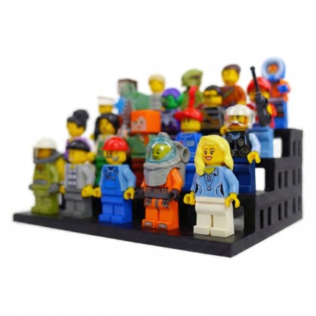 Podstawka pod 16 figurek Lego - ekspozytor - NA PREZENT DLA FANA
