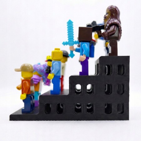 Podstawka pod 8 figurek Lego - ekspozytor - NA PREZENT DLA FANA
