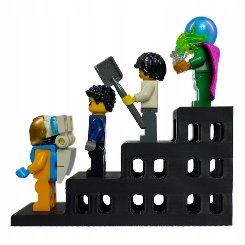 Podstawka pod 4 figurki Lego - ekspozytor - NA PREZENT DLA FANA