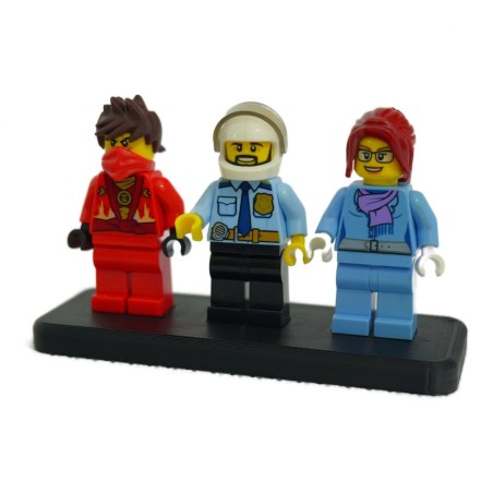 Podstawka pod 4 figurki Lego - ekspozytor - NA PREZENT DLA FANA