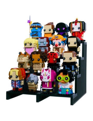 Podstawka pod figurki Lego BrickHeadz - 16 miejsc - ekspozytor - NA PREZENT